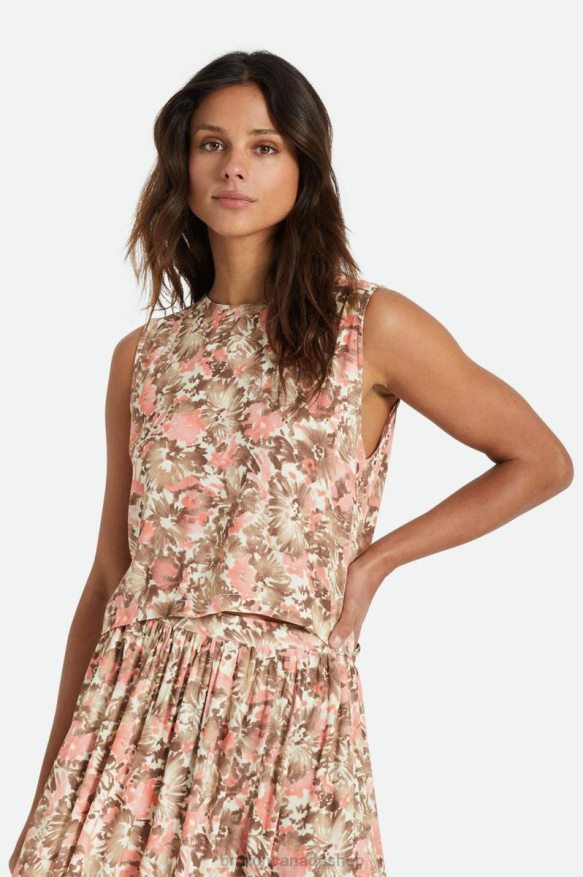 Brixton Apparel Pink Nectar Women Capri Tank HFR00P459