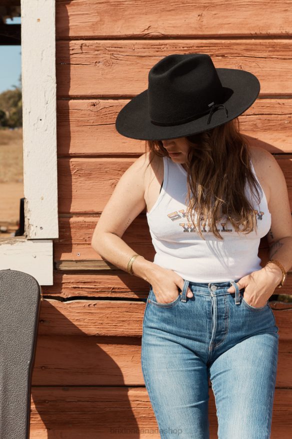 Brixton Apparel White Women Willie Nelson Shotgun Tank Top HFR00P457