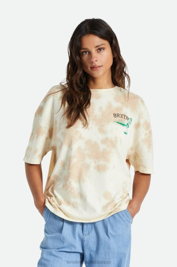 Brixton Apparel Safari Cloud Wash Women Good Time Oversized Boyfriend Tee HFR00P454