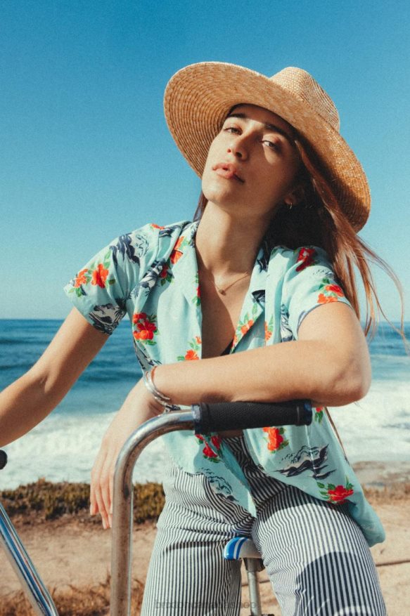 Brixton Apparel Canal Blue Women Bunker Paradise S/S Woven HFR00P418