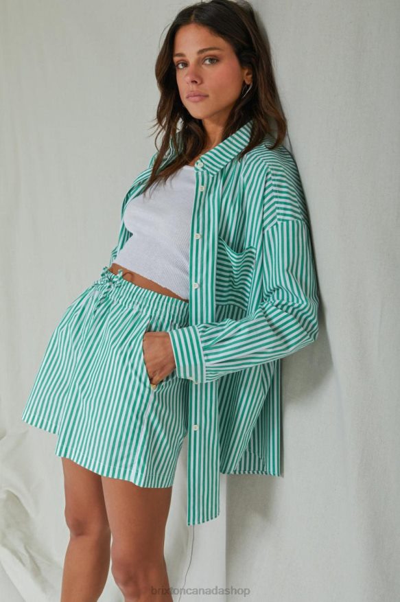 Brixton Apparel Leprechaun Women Sidney Oversized L/S Woven HFR00P450