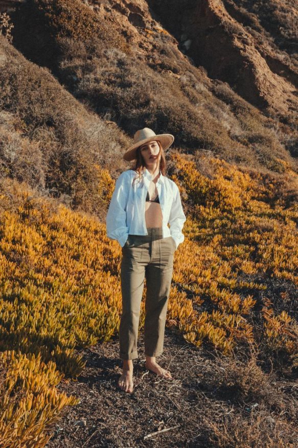 Brixton Apparel White Women Retreat L/S Woven HFR00P445